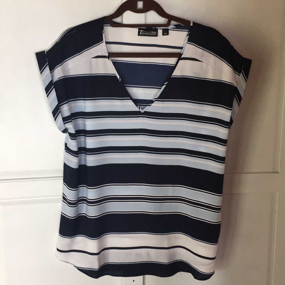 Cute Striped Top by New York & Company Size L